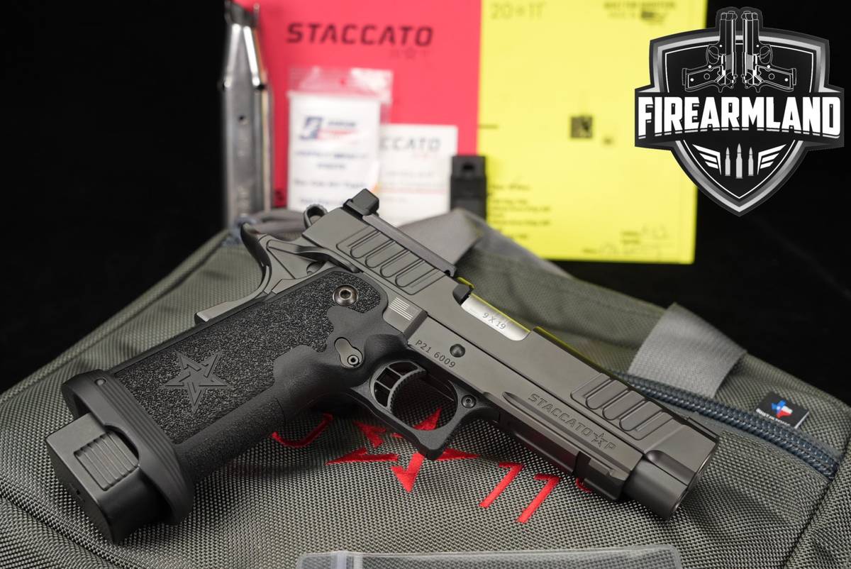 Staccato P Optics-Ready (DPO) 9mm 4.4" STI 1911 2011 +2 MAGS & ORIG CASE
