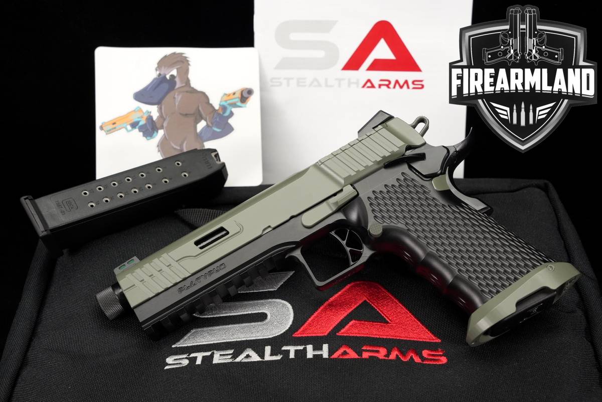 Stealth Arms Platypus 9mm 1911 5.2" 2011 THREADED +2 MAGS & ORIG CASE