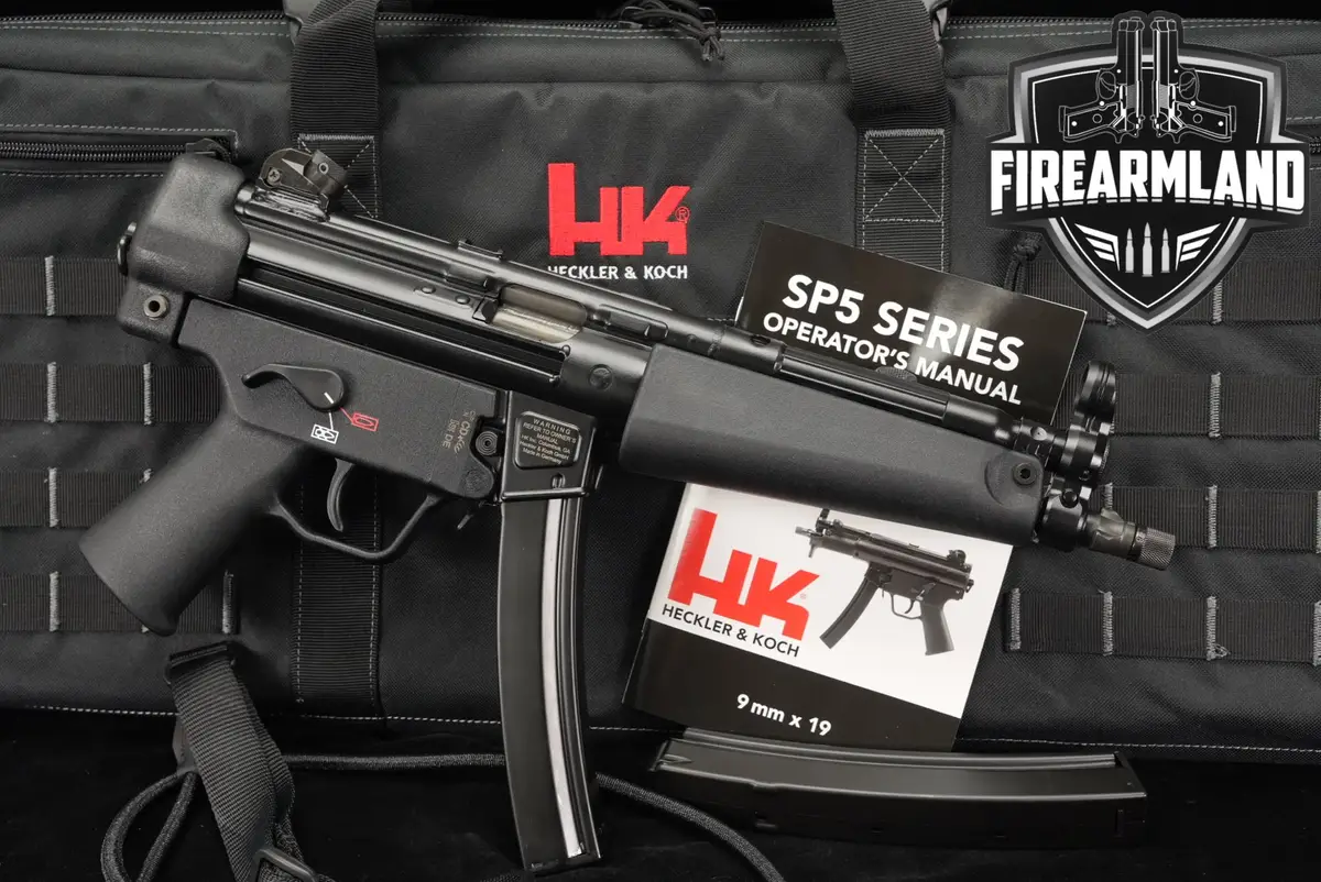 Heckler & Koch SP5 9mm H&K MP5 8.86" Roller-Delayed +2 MAGS & ORIG CASE