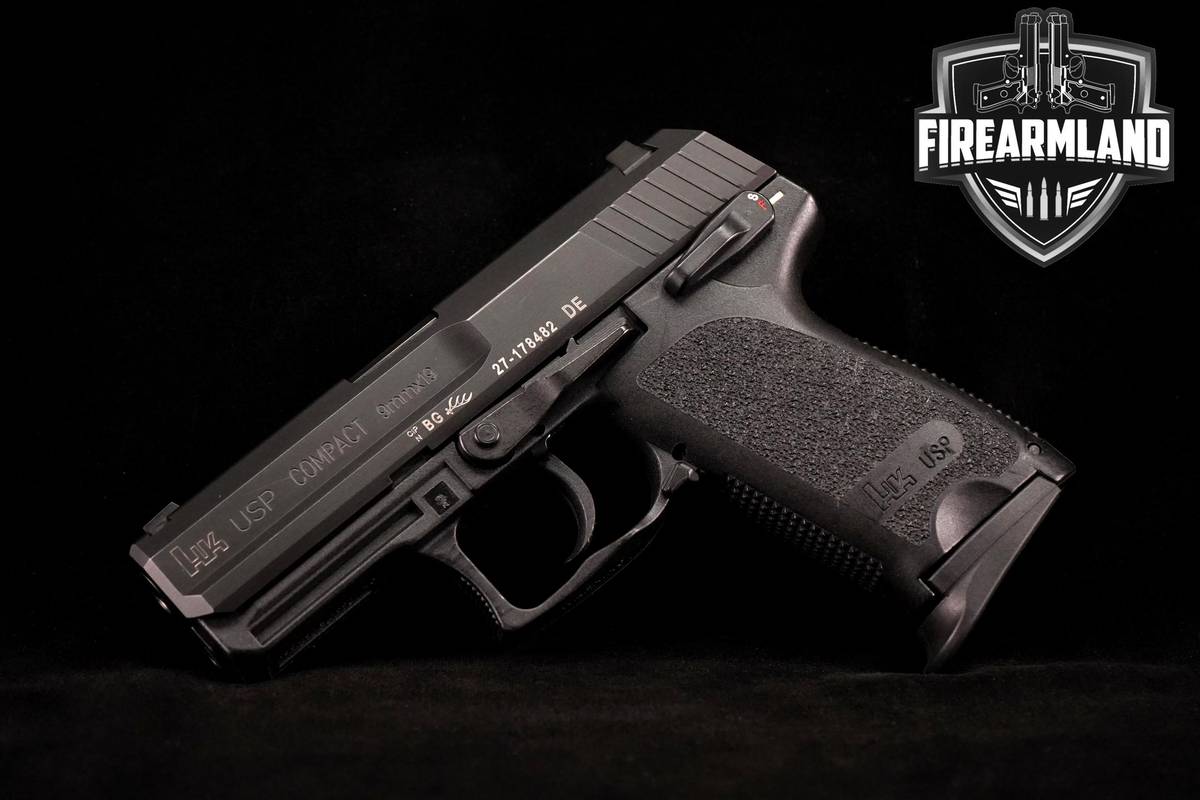 Heckler & Koch H&K HK USP Compact V1 9mm 3.58" +2 MAGS & HOLSTER