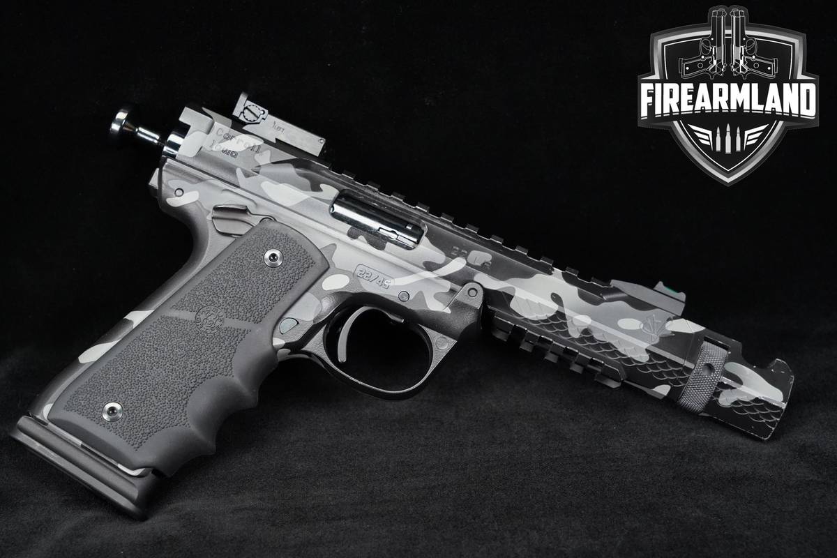 Volquartsen Black Mamba 22LR 4.5" Black Camo Cerakote +2 MAGS & ORIG CASE
