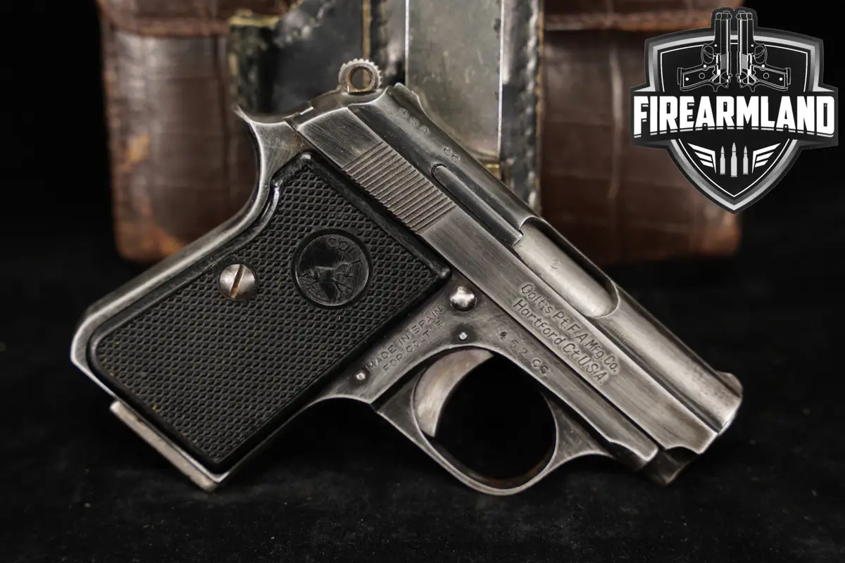 Colt Junior 25 ACP (6.35Mm) 2.25" Blued +CASE & HOLSTER