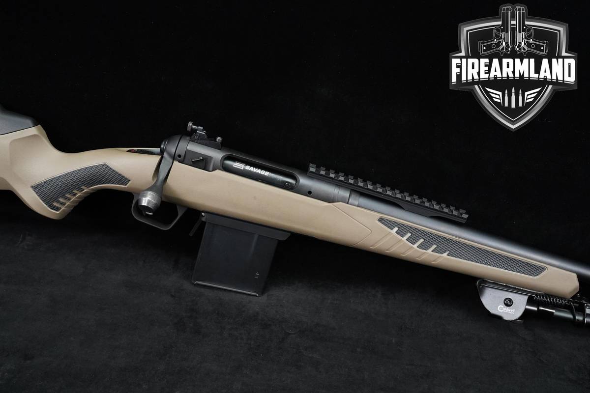 Savage Arms 110 Scout 223 Rem 16.5" Black & FDE AICS-Style Hunting +2 MAGS