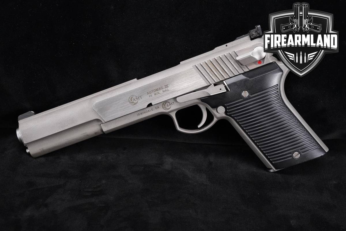 RARE! LIMITED! AMT AutoMag IV .45 Win Mag 45WinMagnum 6.5" Stainless