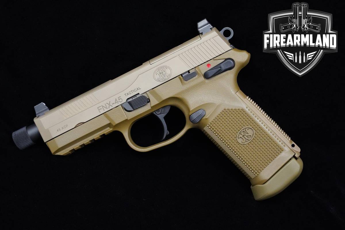 FN FNX-45 Tactical 45 ACP 5.3" FDE FNX-45 FNX45 FNX-45T +4 MAGS & ORIG CASE