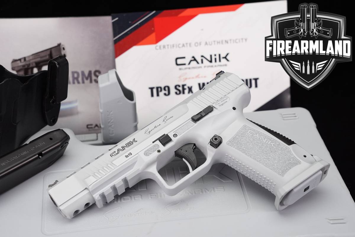 LIMITED Canik TP9 SFx Signature WHITEOUT 9mm TP 9 +ORIG CASE & HOLSTER