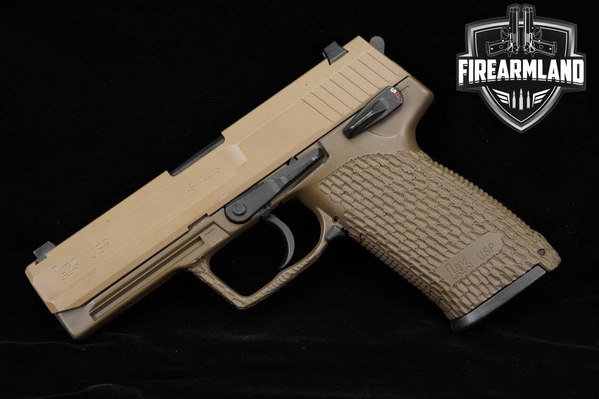 Heckler & Koch H&K HK USP45 V1 45ACP 4.41" FDE USP-45 Pistol +2 MAGS
