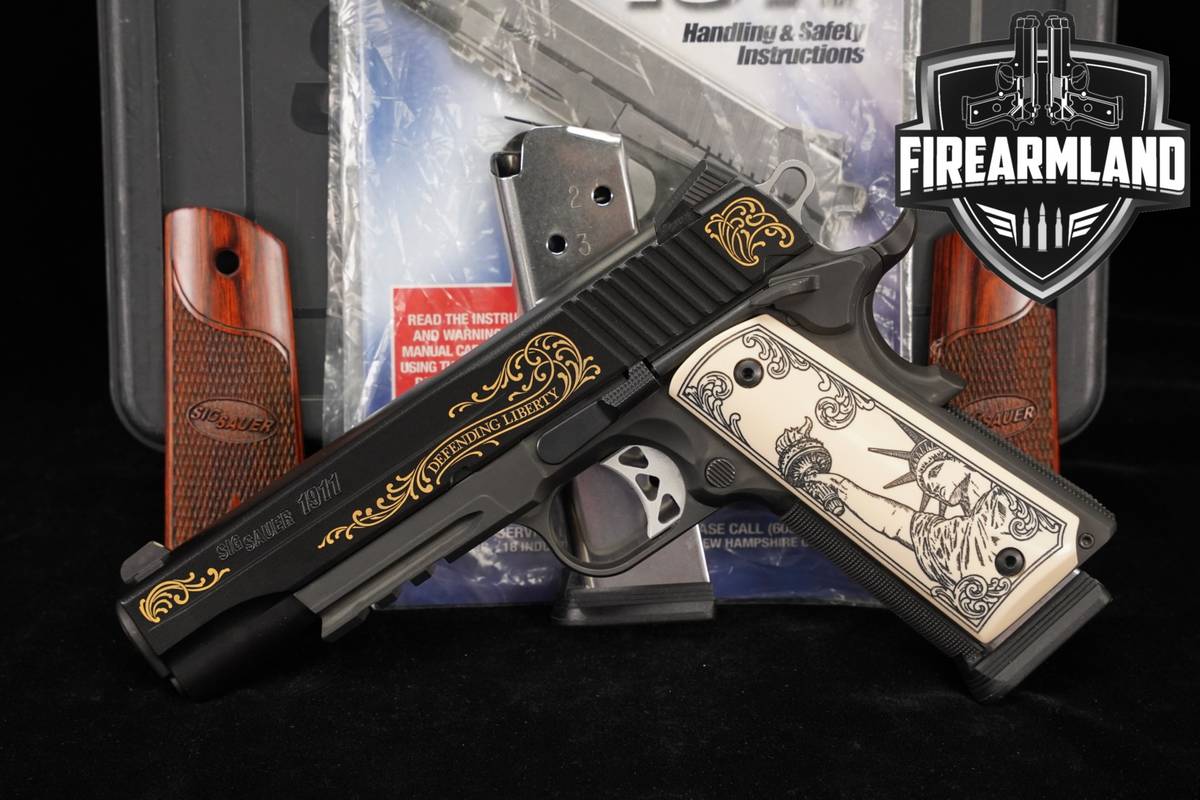 LIMITED 1 Of 500! Sig Sauer 1911R Defending Liberty 45 ACP 1911 R +2 MAGS
