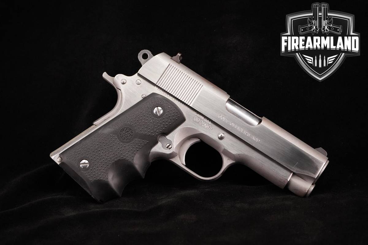 1988 Colt Officers ACP Mk IV Series 80 45ACP 3.5" Stainless 1911 +2 MAGS