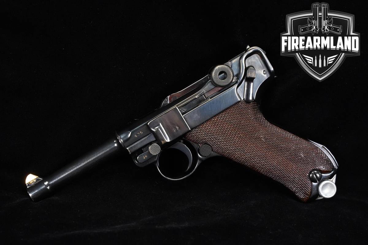 MATCHING! 1916 DWM P.08 Luger 9mm 4" Blued P08 P-08
