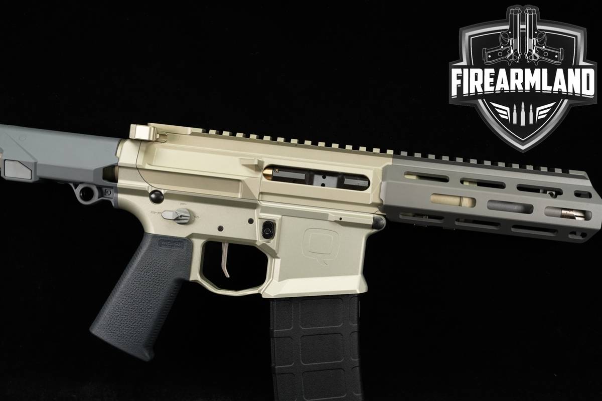 Q Honey Badger Pistol 300 Blackout Ultra-Light Cherry Bomb +Adj PDW Brace