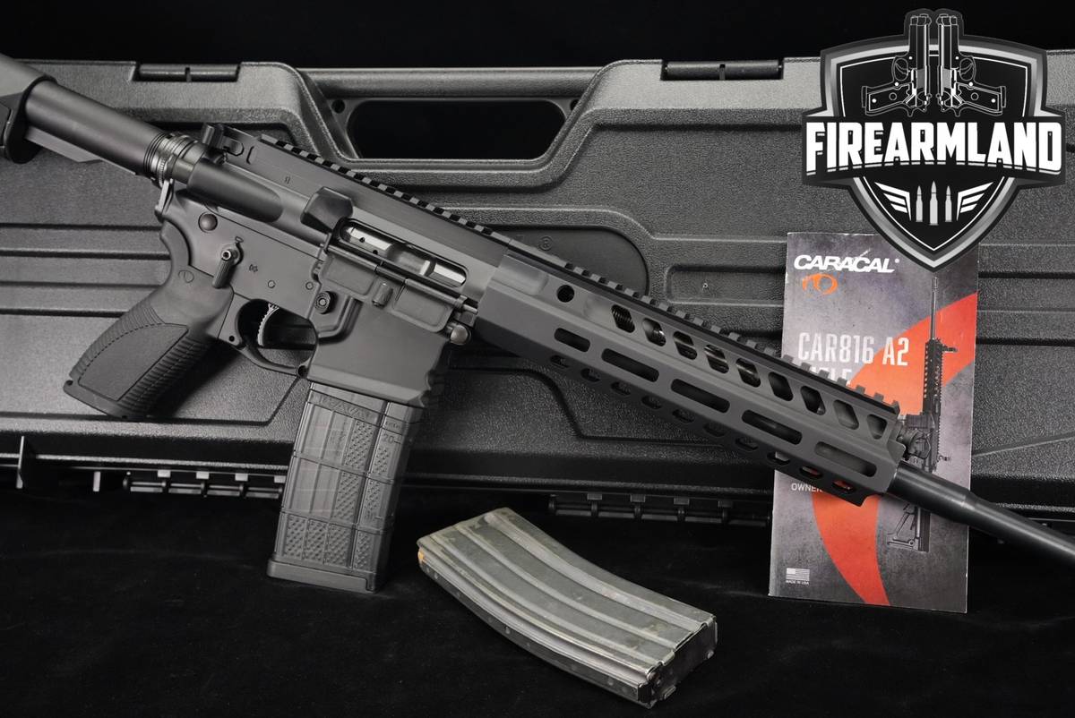 Caracal CAR816 A2 Standard 5.56 NATO AR-15 AR15 PISTON +2 MAGS, ORIG CASE