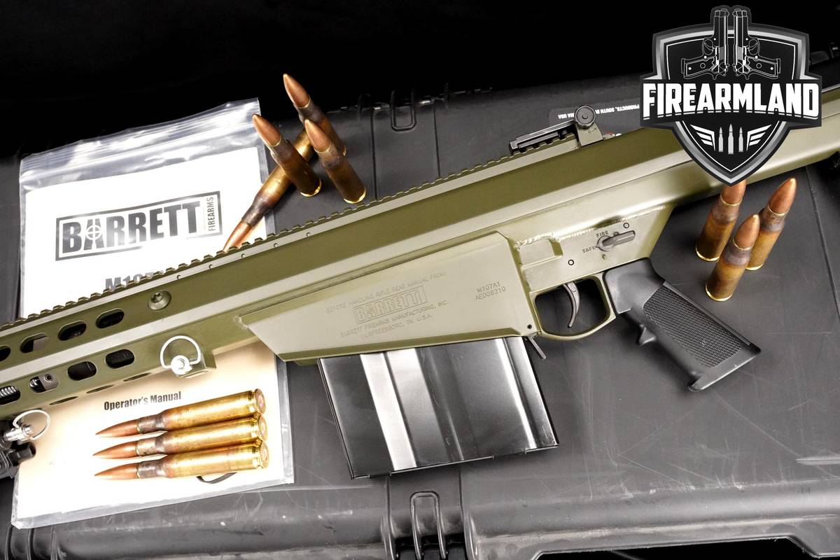 Barrett M107A1 50 BMG 29" OD Green Barrett M107-A1 Sniper +ORIG CASE