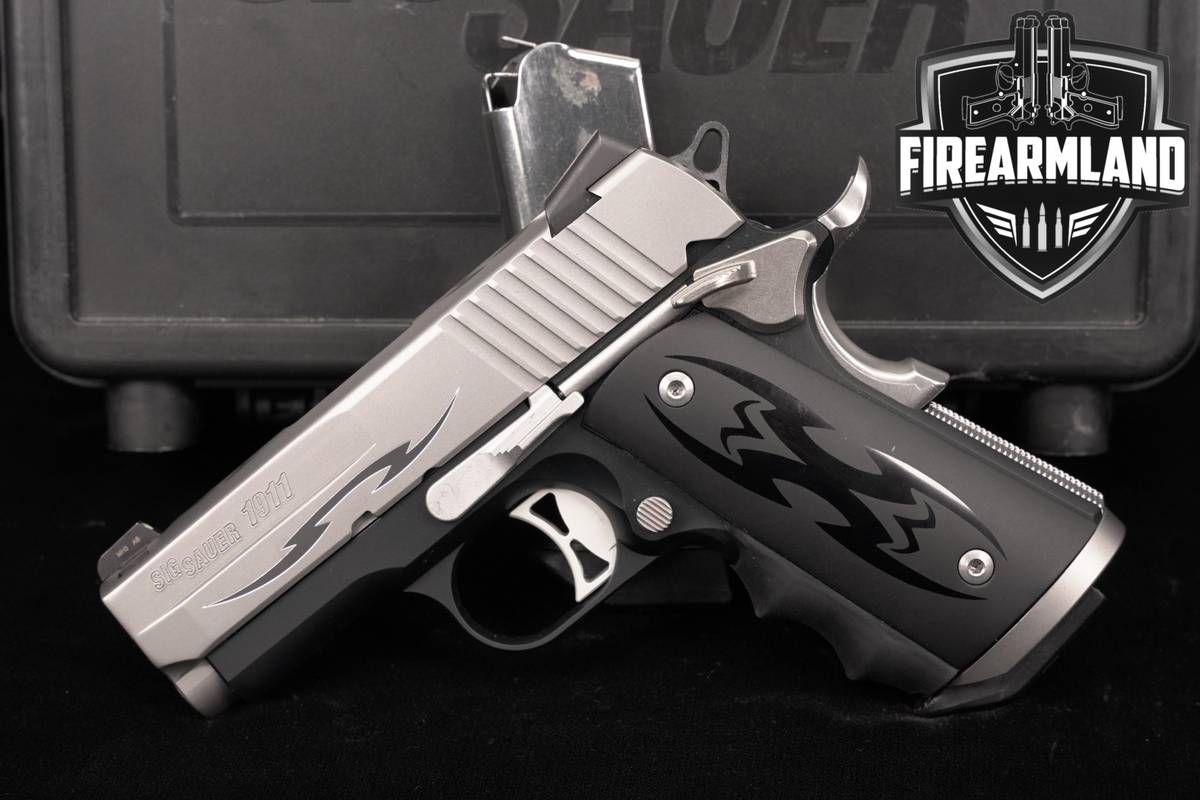 Sig Sauer 1911 Ultra Compact Tribal 45 ACP Two-Tone +2 MAGS, ORIG CASE