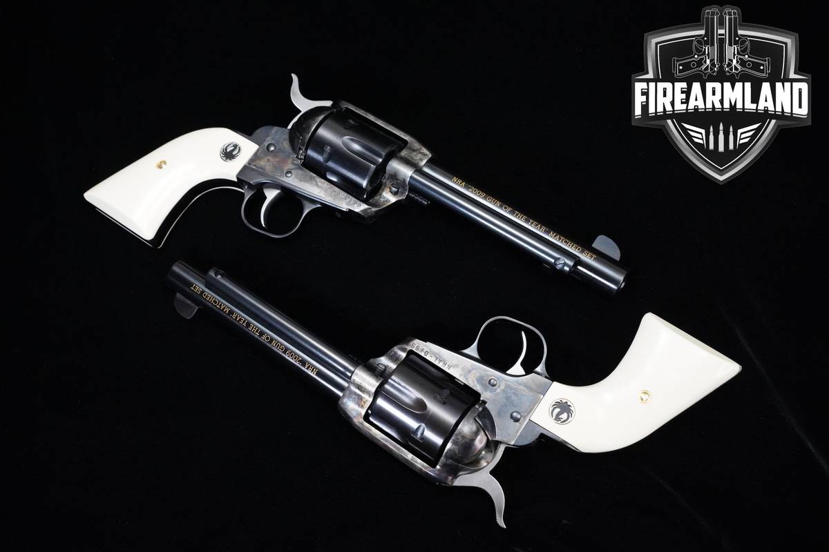 1-OF-1125 Ruger New Vaquero NRA 2009 Gun of the Year Matched Pair 45 Colt