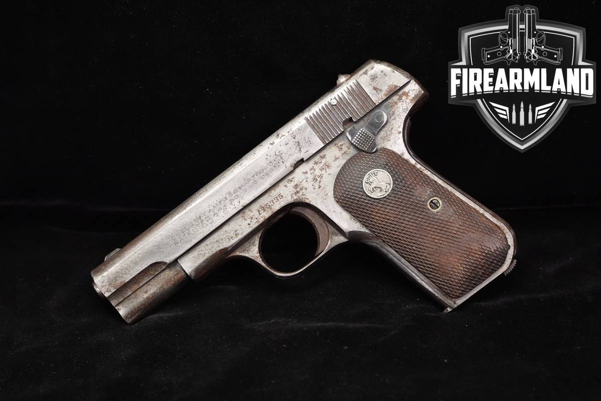 1934 Colt Model 1908 Pocket Hammerless 380 ACP 3.75" Blued +HOLSTER