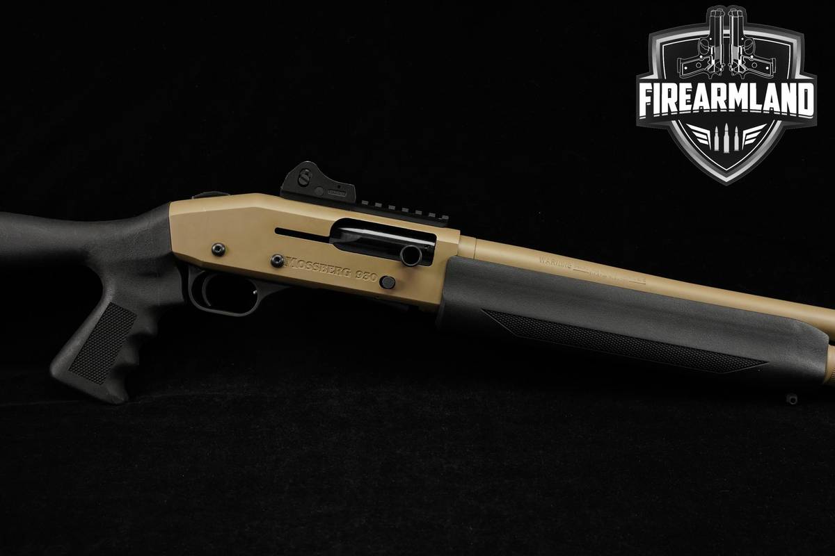Mossberg Model 930 SPX 12-Gauge 18.5" FDE Tan & Black Tactical Ghost-Ring