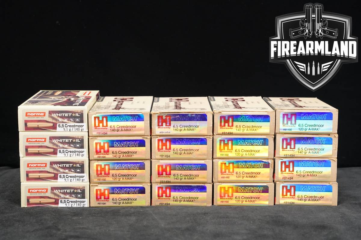 400 RDS! 6.5 Creedmoor Ammo 6.5CM Ammunition