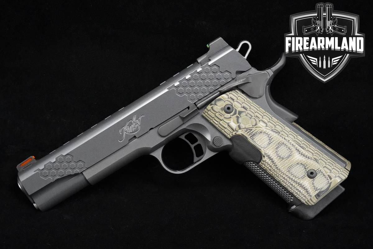 Kimber KHX Custom 45 ACP 1911 Gray Kimber 1911 KHX-Custom +LASER GRIPS