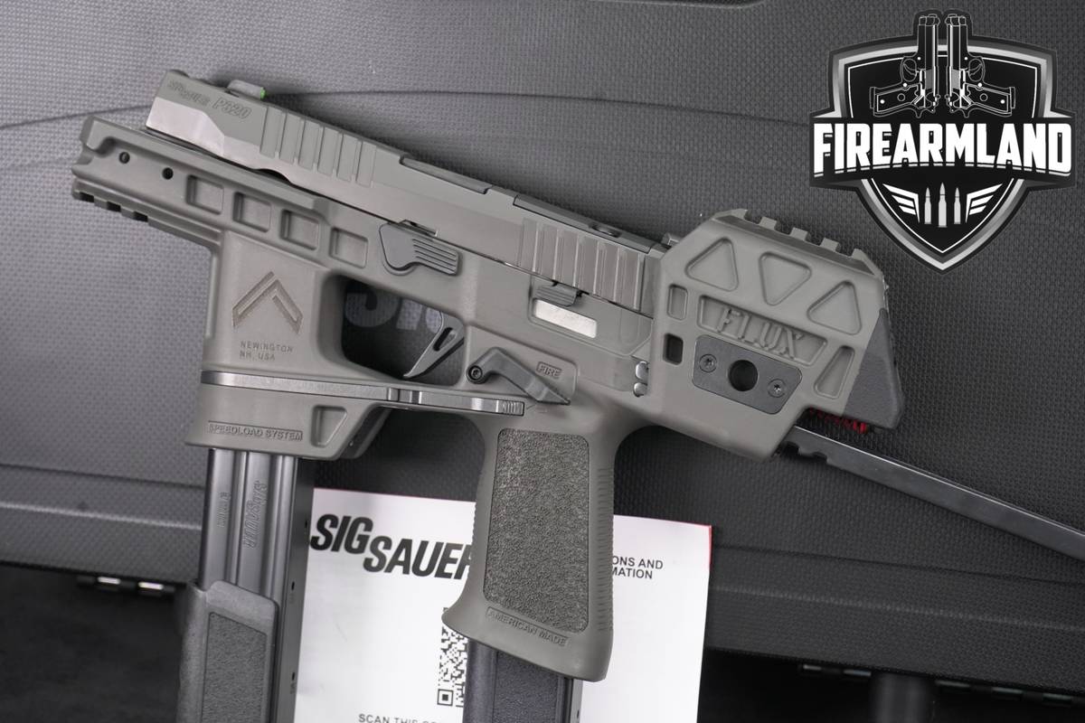Sig Sauer P320-FLUX Legion 9mm Raider Chassis COMP +2 MAGS & ORIG CASE