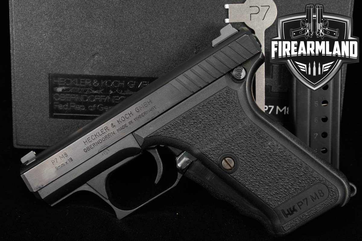 1988 Heckler & Koch HK P7M8 9mm H&K Blued P7 M8 +ORIG CASE