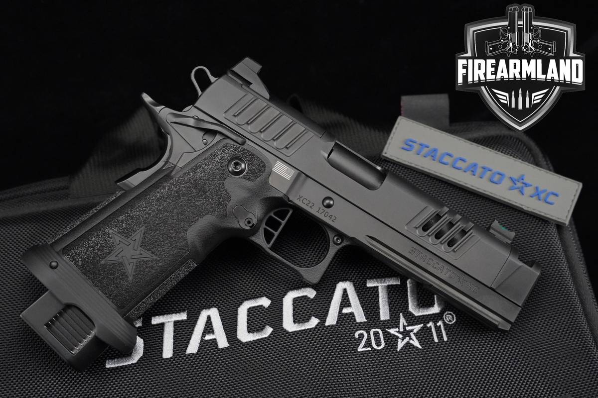 Staccato XC 9mm 5" Black DLC Staccato XC Optic Ready CS Frame DLC BULL 2022