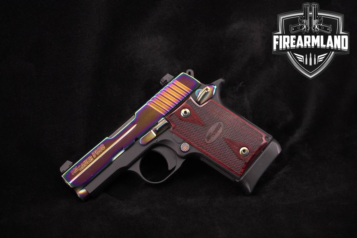 MICRO-COMPACT Sig Sauer P938 Rainbow Titanium 9mm 1911 3" P-938