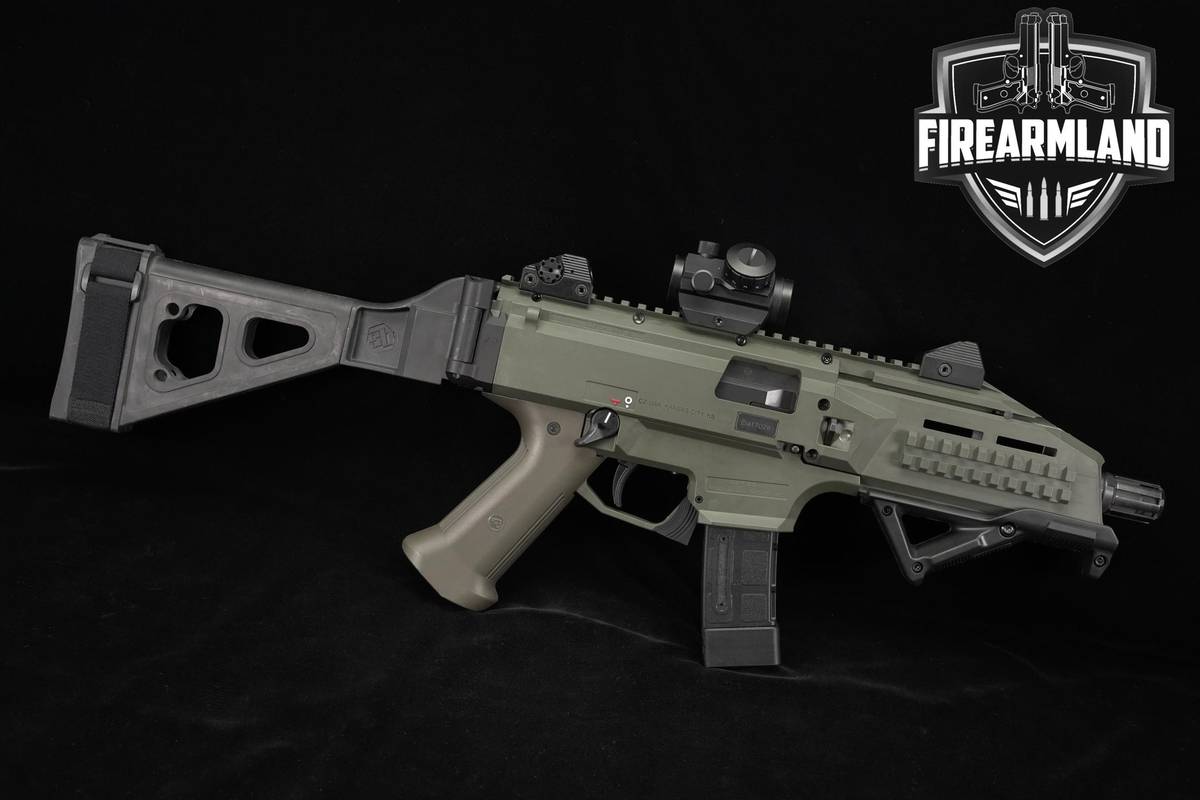 CZ Scorpion EVO 3 S1 Pistol 9mm 7.72 OD Green EVO3 Tactical Defense +2 MAGS