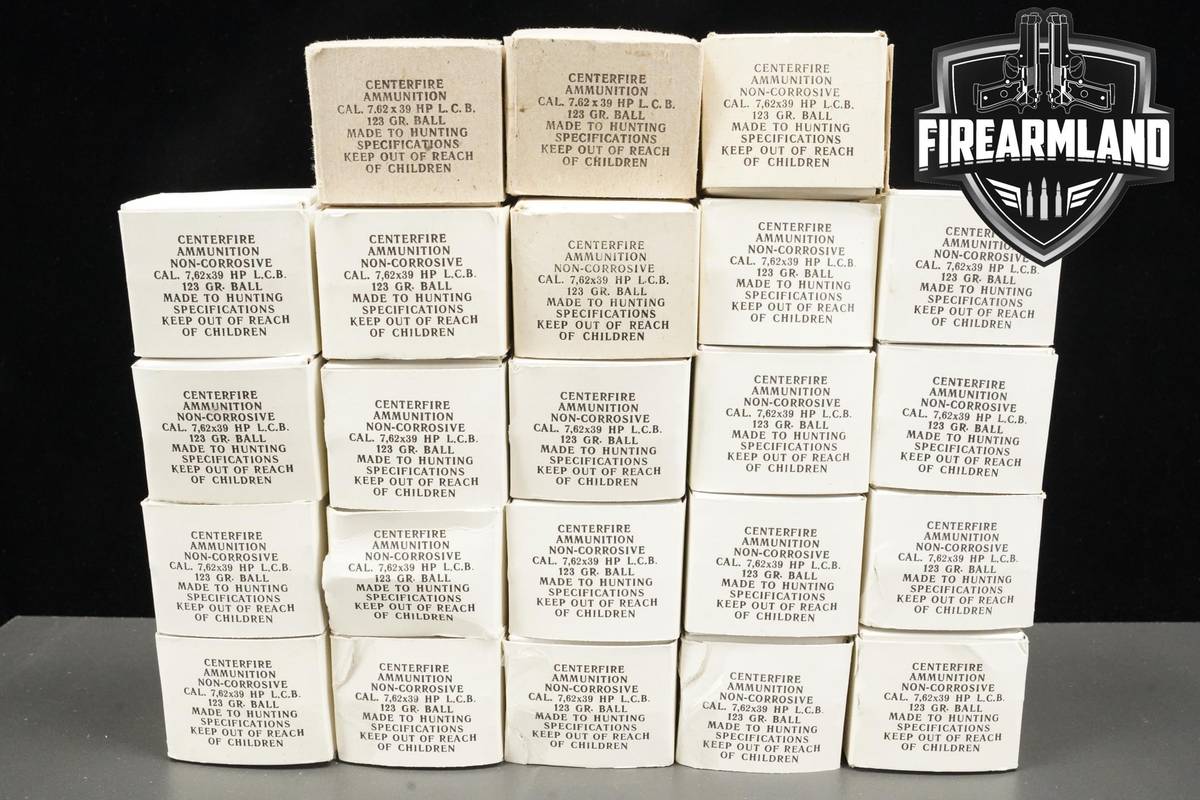 7.62x39 Ammo 762x39 Ammunition 460 ROUNDS