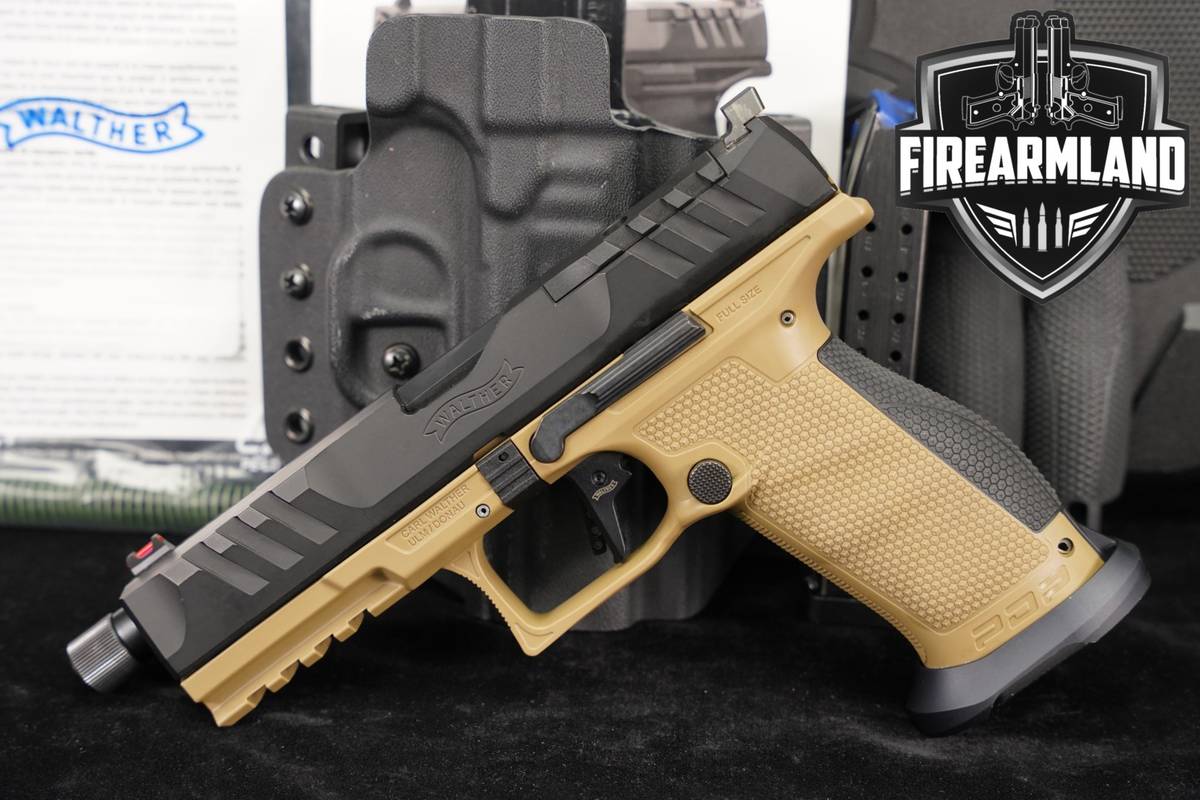 Walther PDP Pro SD Full Size 9mm 5.1" Two-Tone FDE +2 MAGS & ORIG CASE