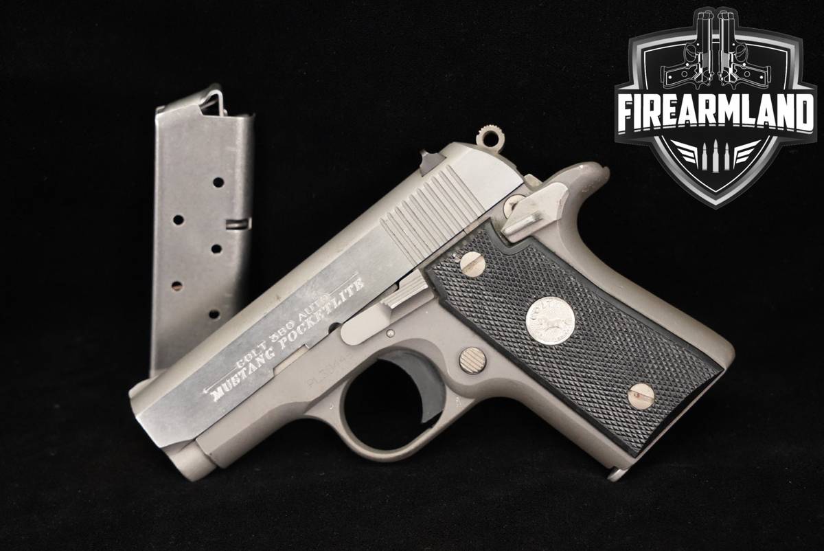 1984 Colt Mustang Pocketlite 380 ACP 2.75" Two-Tone Stainless +2 MAGS