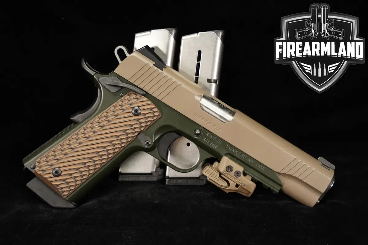 Kimber Warrior SOC 45 ACP 1911 Desert Tan & OD Green +3 MAGS, CT LASER
