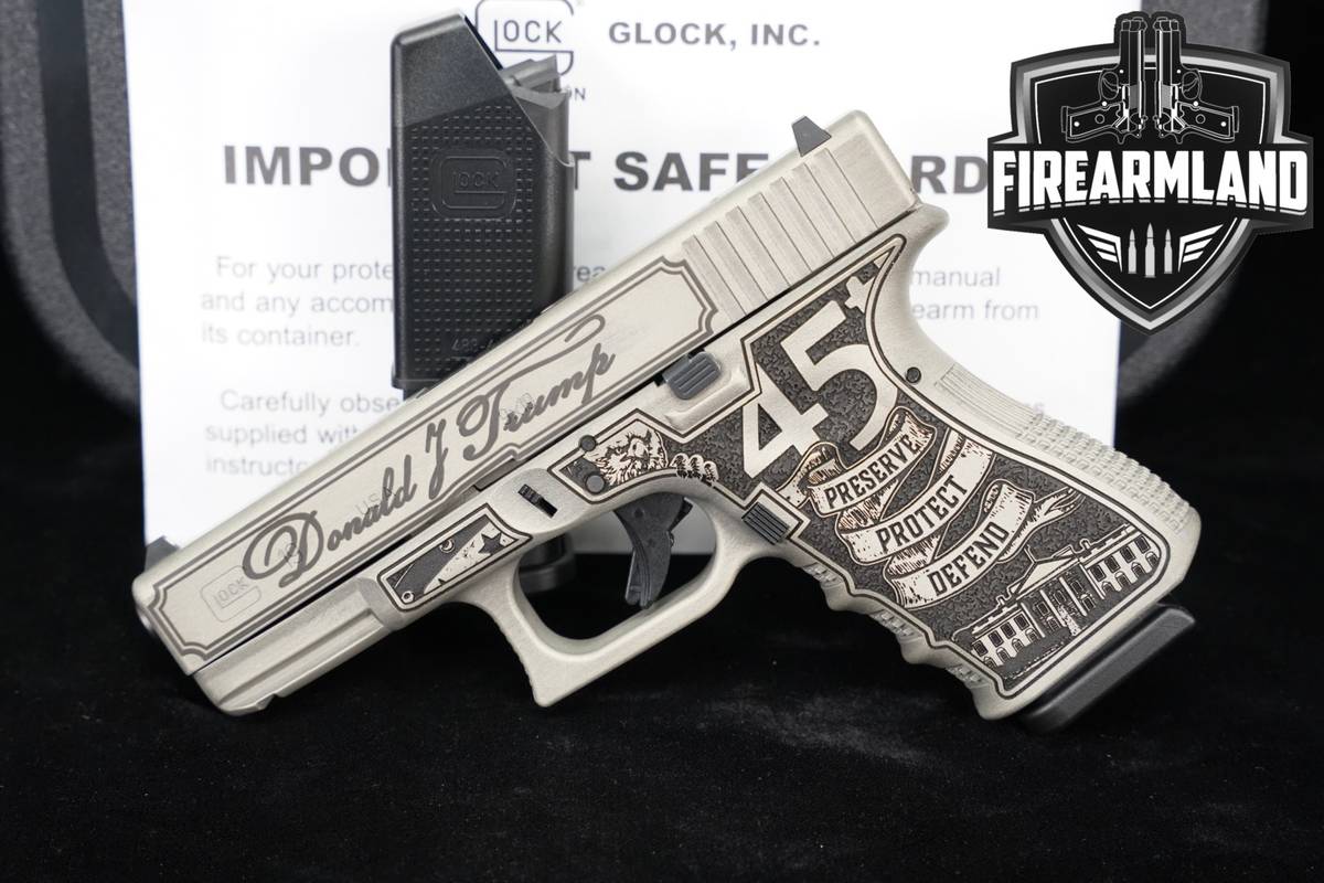 Glock 19 Gen3 Donald J Trump 45 9mm G19 Gen-3 +2 MAGS & ORIG CASE