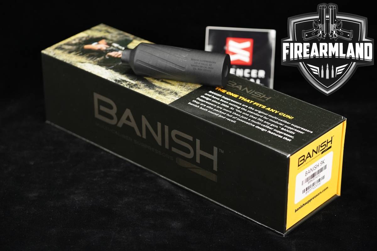 Banish Suppressors 9K 9mm Luger Suppressor Banish9K Silencer +ORIG BOX