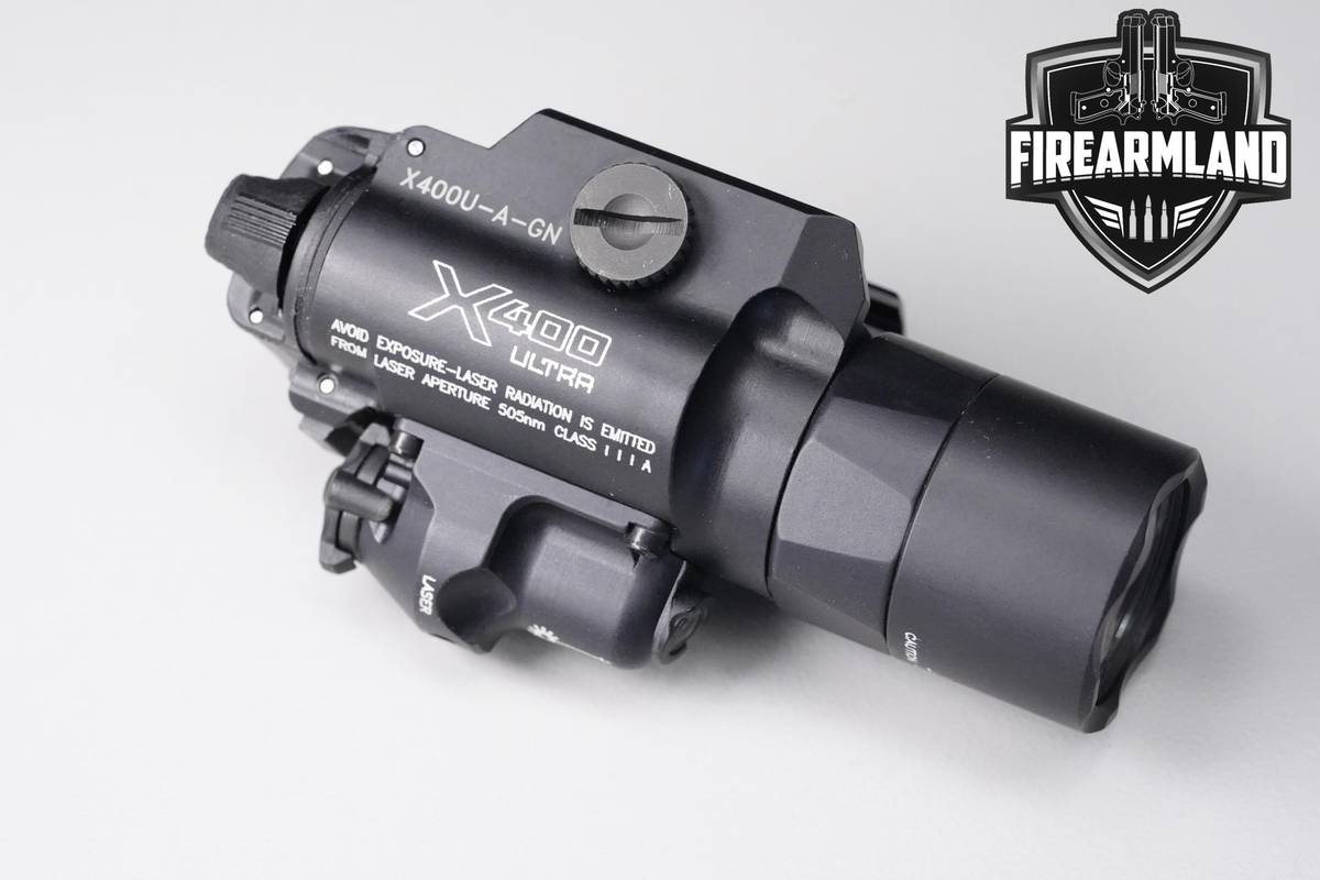 SureFire X400 Ultra 1000 Lumens Light/Green Laser SureFire X400 X400U-A-GN