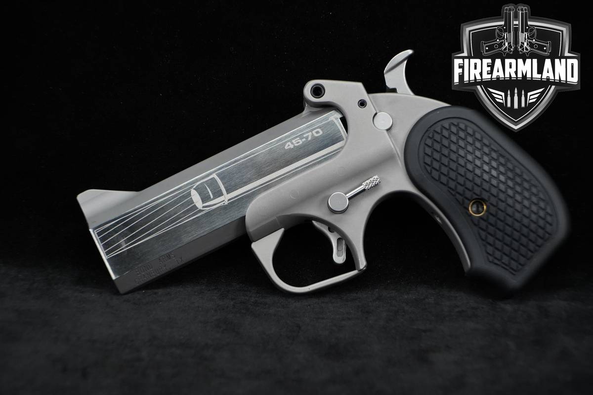 Bond Arms Cyclops 45-70 Government Rough Series 4.25" Stainless Derringer