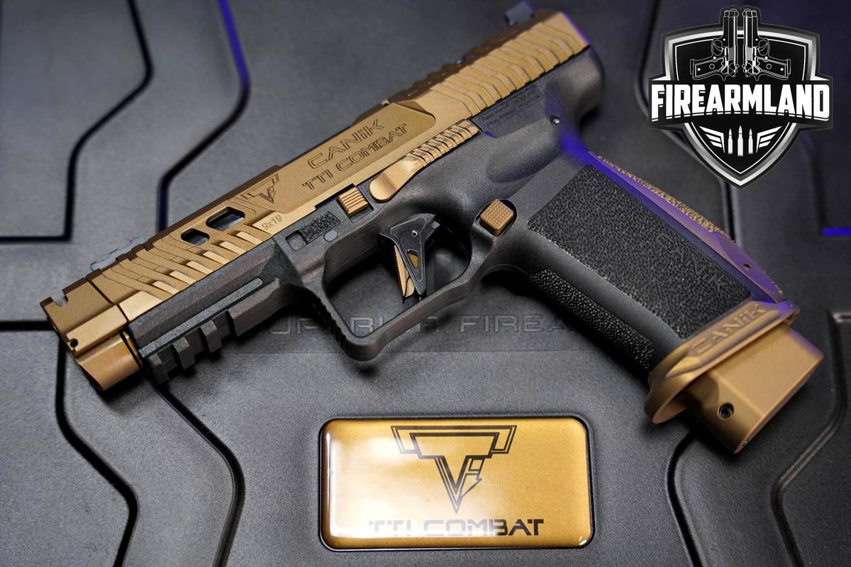 2024 Canik TTI Combat 9mm Luger (9x19 Para) TTI Bronze in Excellent Condition Thumbnail