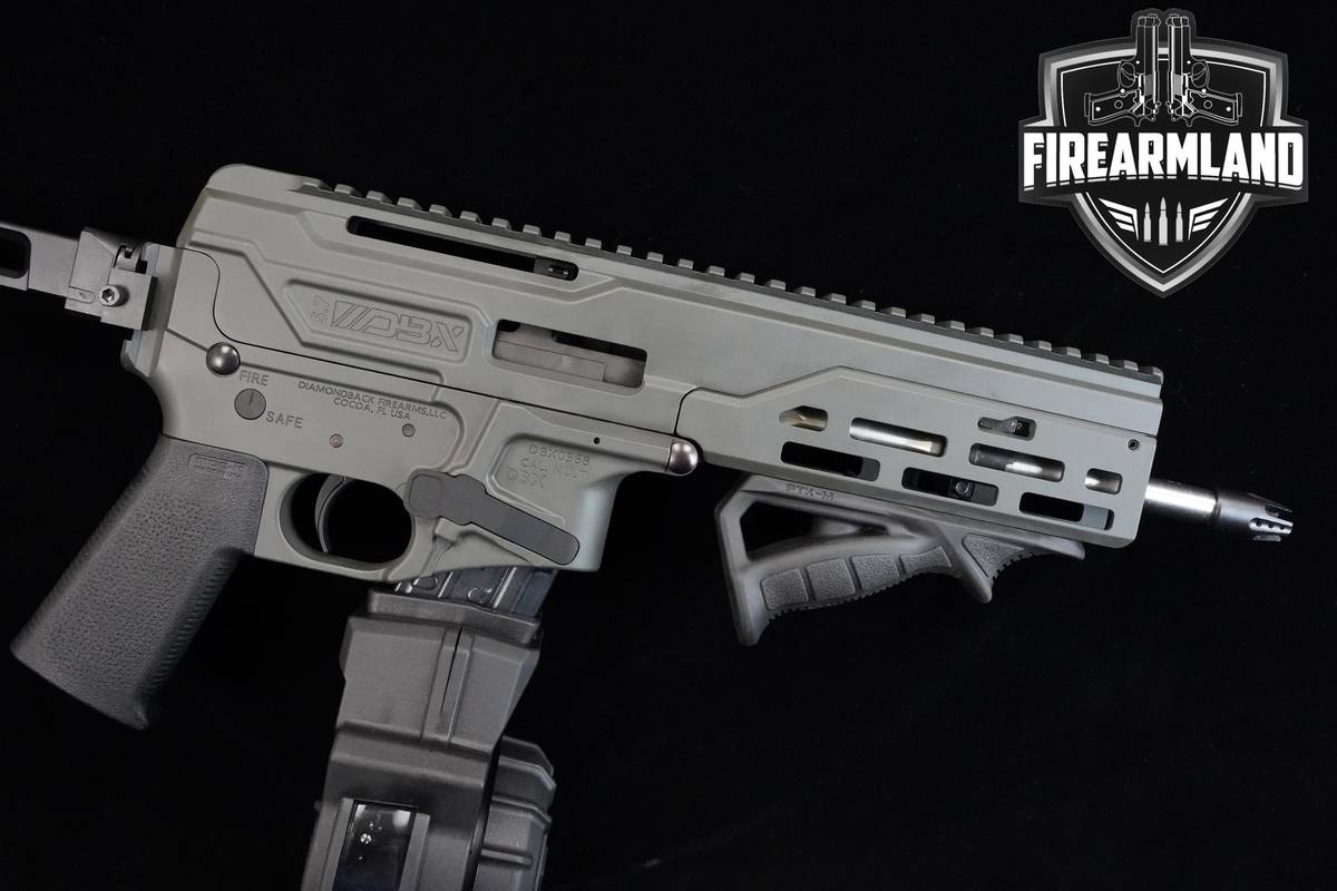 Diamondback DBX57 CF 5.7x28 8" Grey Cerakote Diamondback DBX-57 AR-Pistol