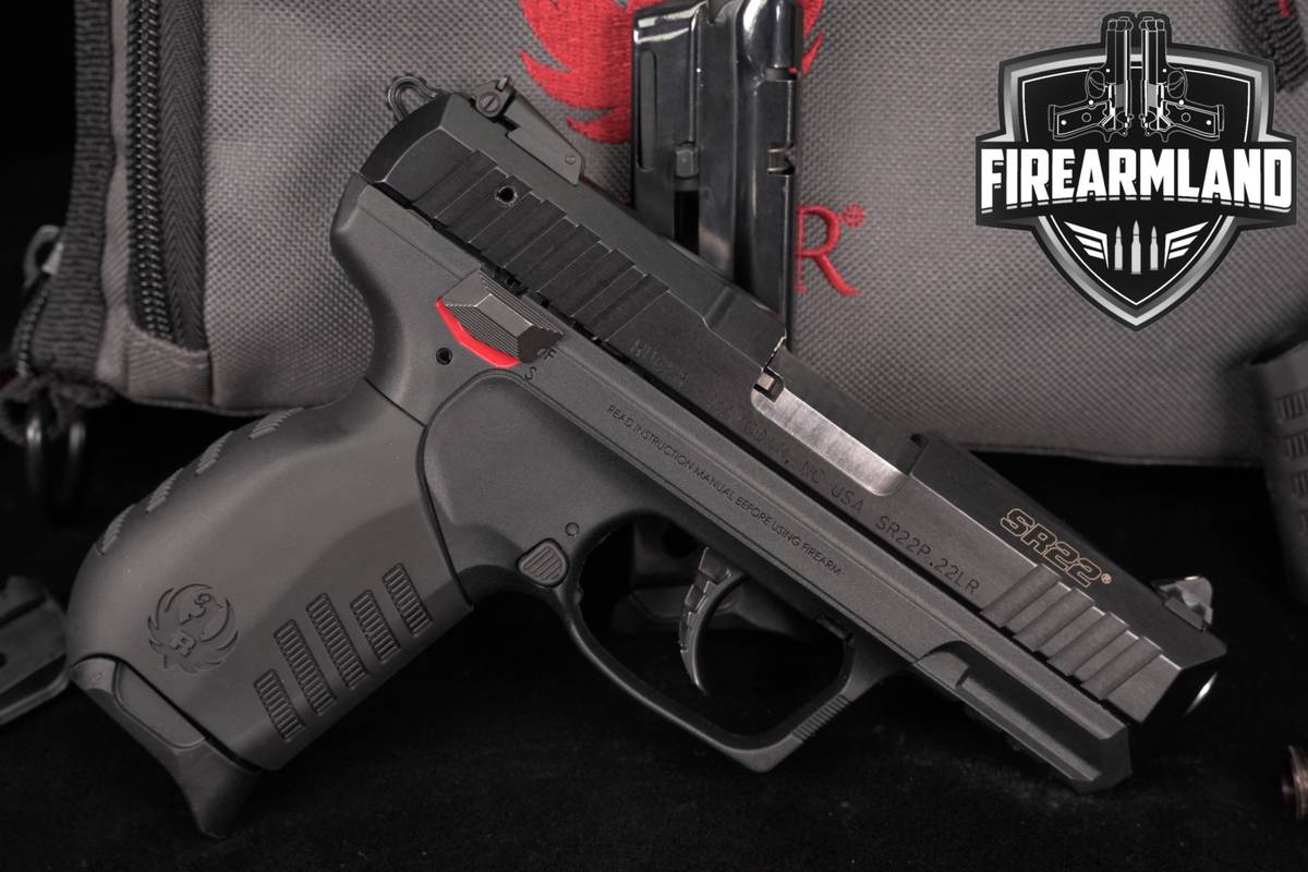 Ruger SR22 22LR 3.5" SR-22 THREADED +2 MAGS, CASE