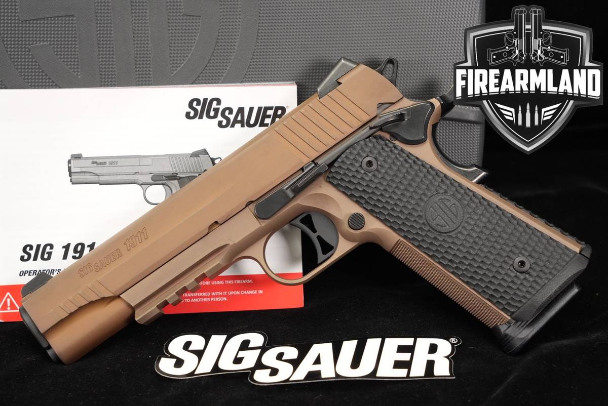 Sig Sauer 1911 Emperor Scorpion Full-Size Railed 45 ACP +3 MAGS & ORIG CASE