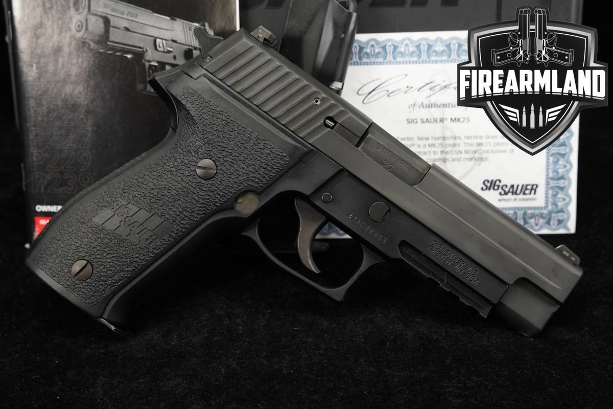 Sig Sauer P226 MK25 9mm 4.4 P 226 MARK 25 NAVY +2 MAGS & ORIG CASE