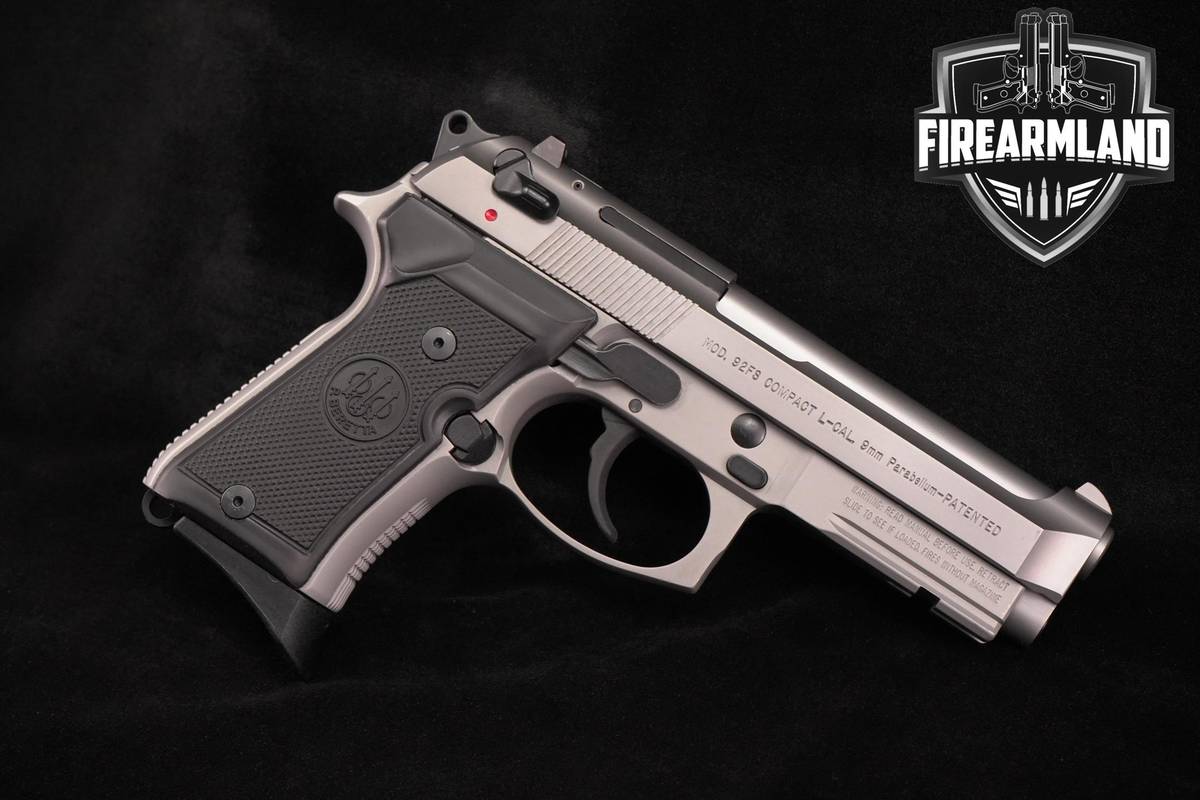 Beretta 92FS Compact L M9A1 Inox 9mm 4.25" Inox M9 A1 M92 +4 MAGS & CASE