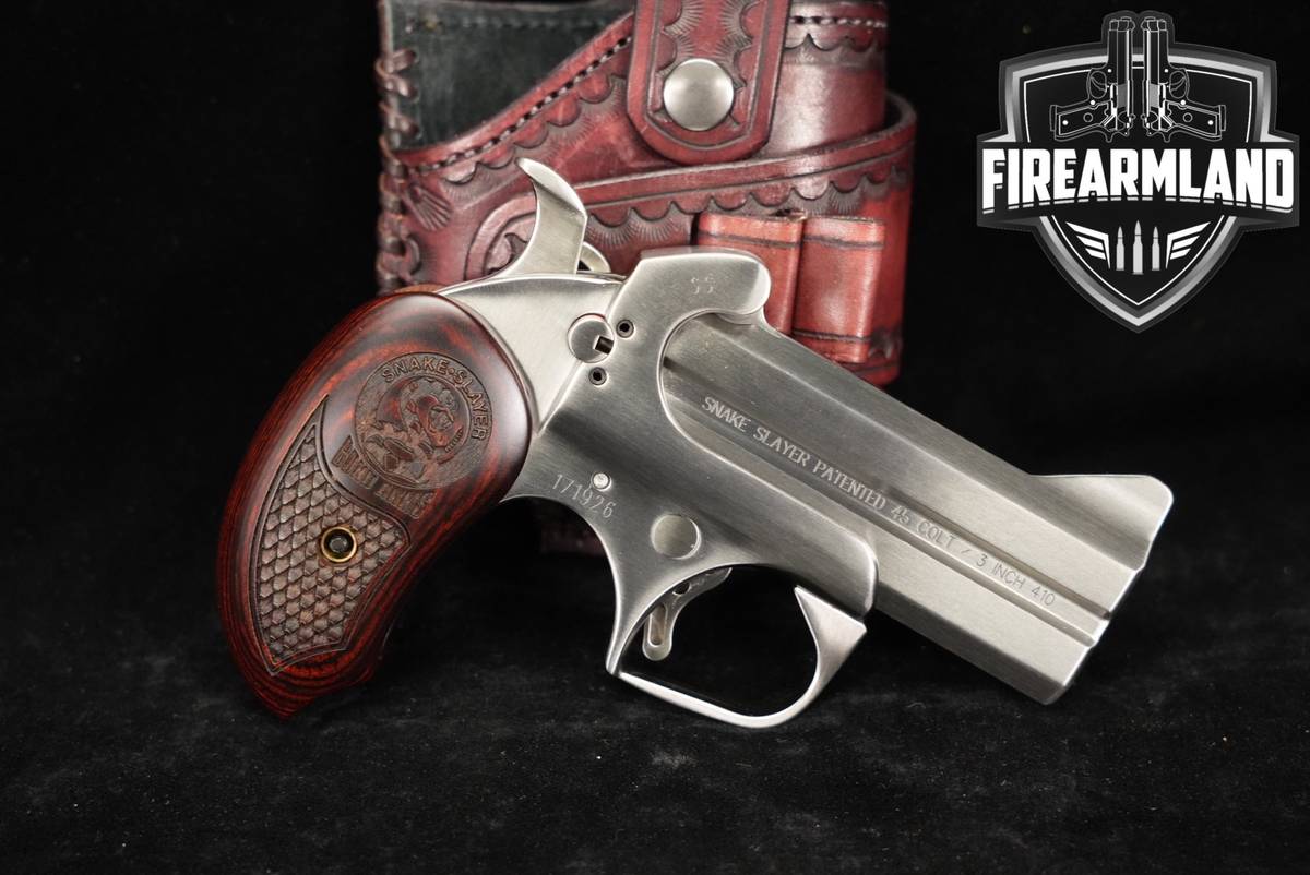 Bond Arms Snake Slayer 45 LC/410 3.5" Satin Stainless +ORIG CASE & HOLSTER