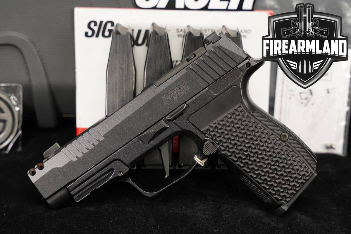 Sig Sauer P365-380 LUXE AXG 380ACP 3.1" P 365 COMP +5 MAGS & ORIG CASE