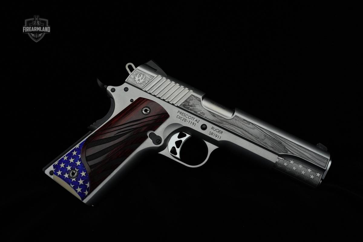 UBER RARE Altamont Engraved Ruger 1911 AMERICAN PATRIOT 45acp Ruger 45 acp 