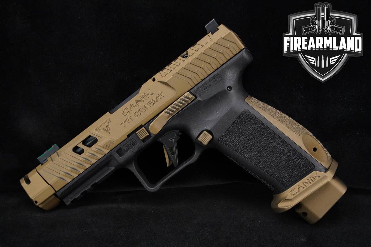 COMPENSATED Canik TTI Combat 9mm 4.74" Two-Tone Pistol +2 MAGS & ORIG CASE