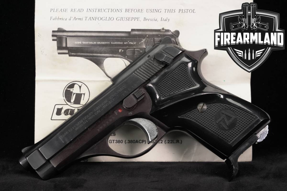 1984 Tanfoglio GT 380 3.75" 380ACP SAO Blued GT380 Pistol