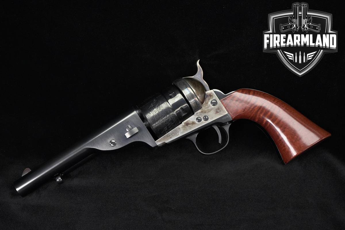 A Uberti 1871-72 Open Top Navy 45 Colt 5.5" Color Case-Hardened Revolver