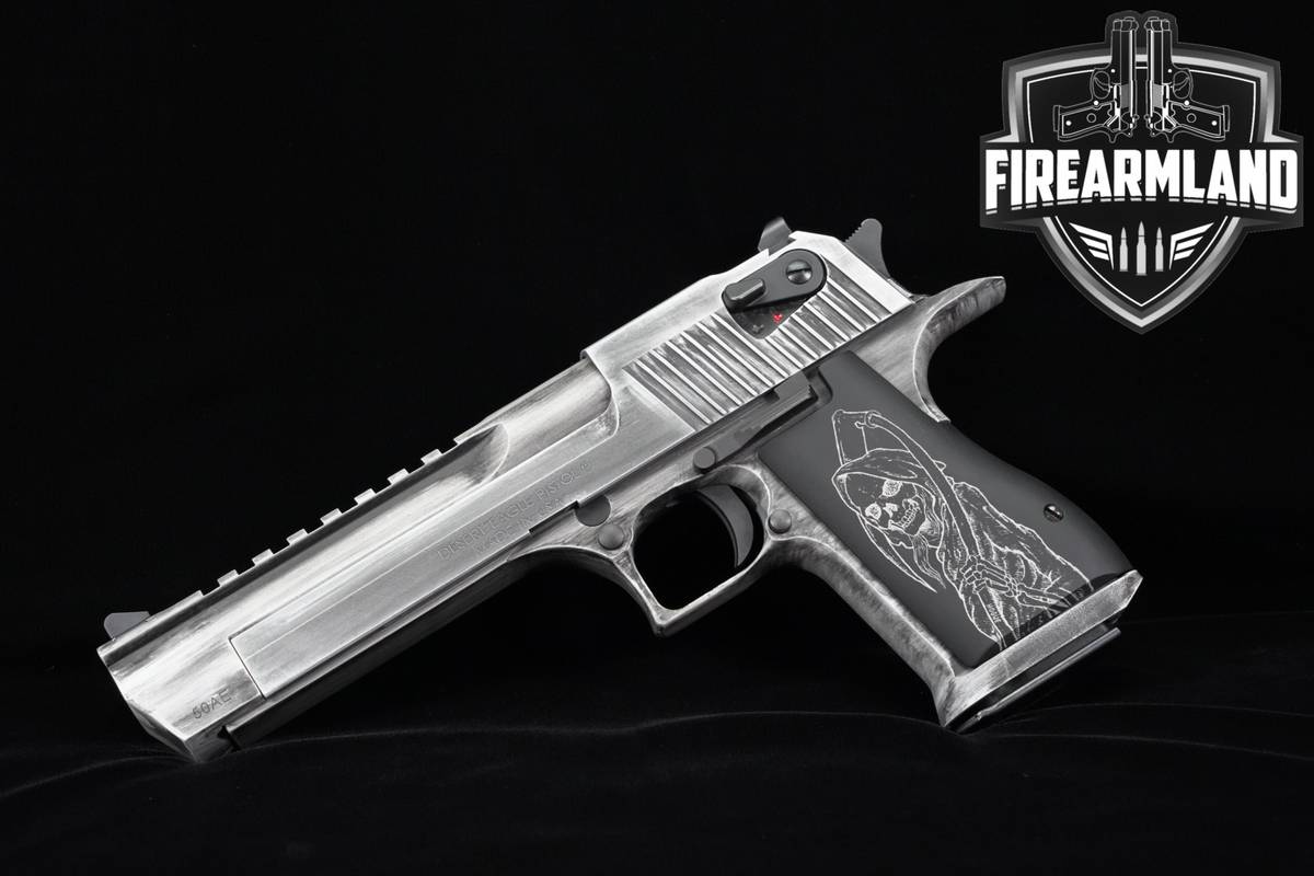 GRIM REAPER! Magnum Research Desert Eagle Mark XIX 50AE 6" +ORIG CASE