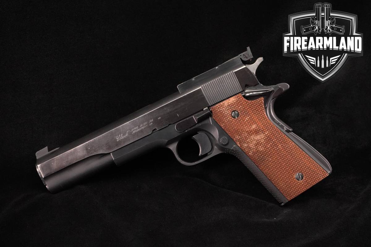 BO-MAR Clark Model 1911 Long Slide 38-Super 6" Blued 1911A1